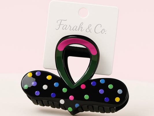 Polka Pop Hair Claw Clip