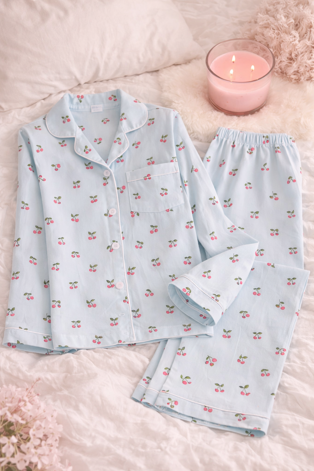 Cherry Blossom Pajama Set