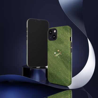 🌿 Green Picnic Phone Case – Minimal Aesthetic Design