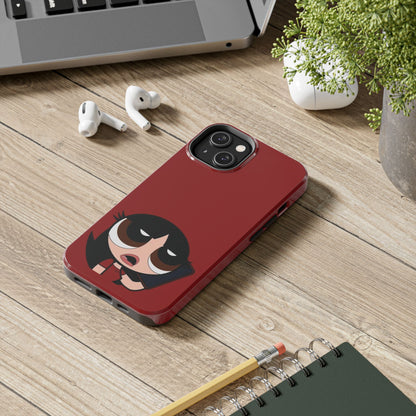 Blossom Red Powerpuff Phone Case | Cute Aesthetic Protective Cover