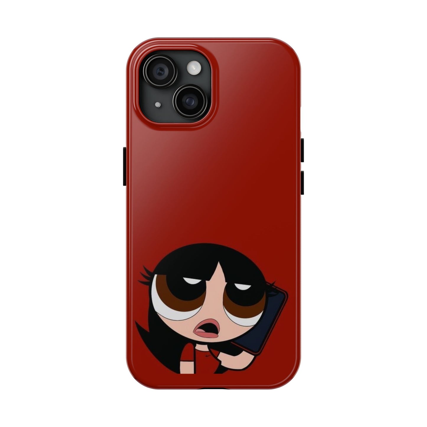 Blossom Red Powerpuff Phone Case | Cute Aesthetic Protective Cover