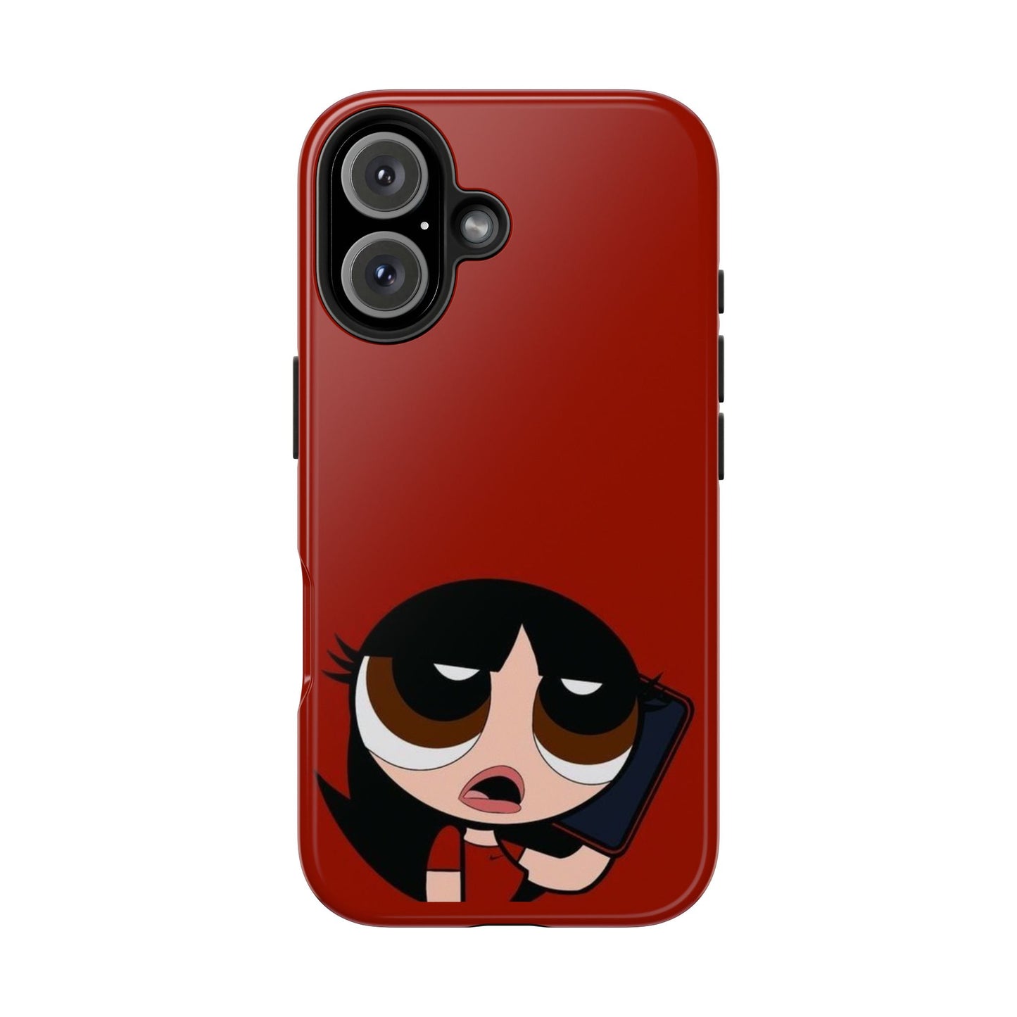 Blossom Red Powerpuff Phone Case | Cute Aesthetic Protective Cover