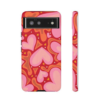 Retro Hearts Phone Case
