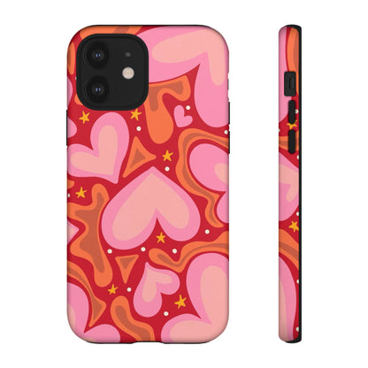 Retro Hearts Phone Case