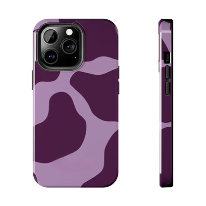 Lavender Moo Abstract Phone Case – Trendy Purple Aesthetic Cover