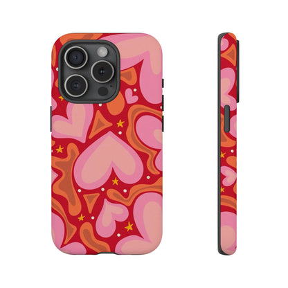 Retro Hearts Phone Case