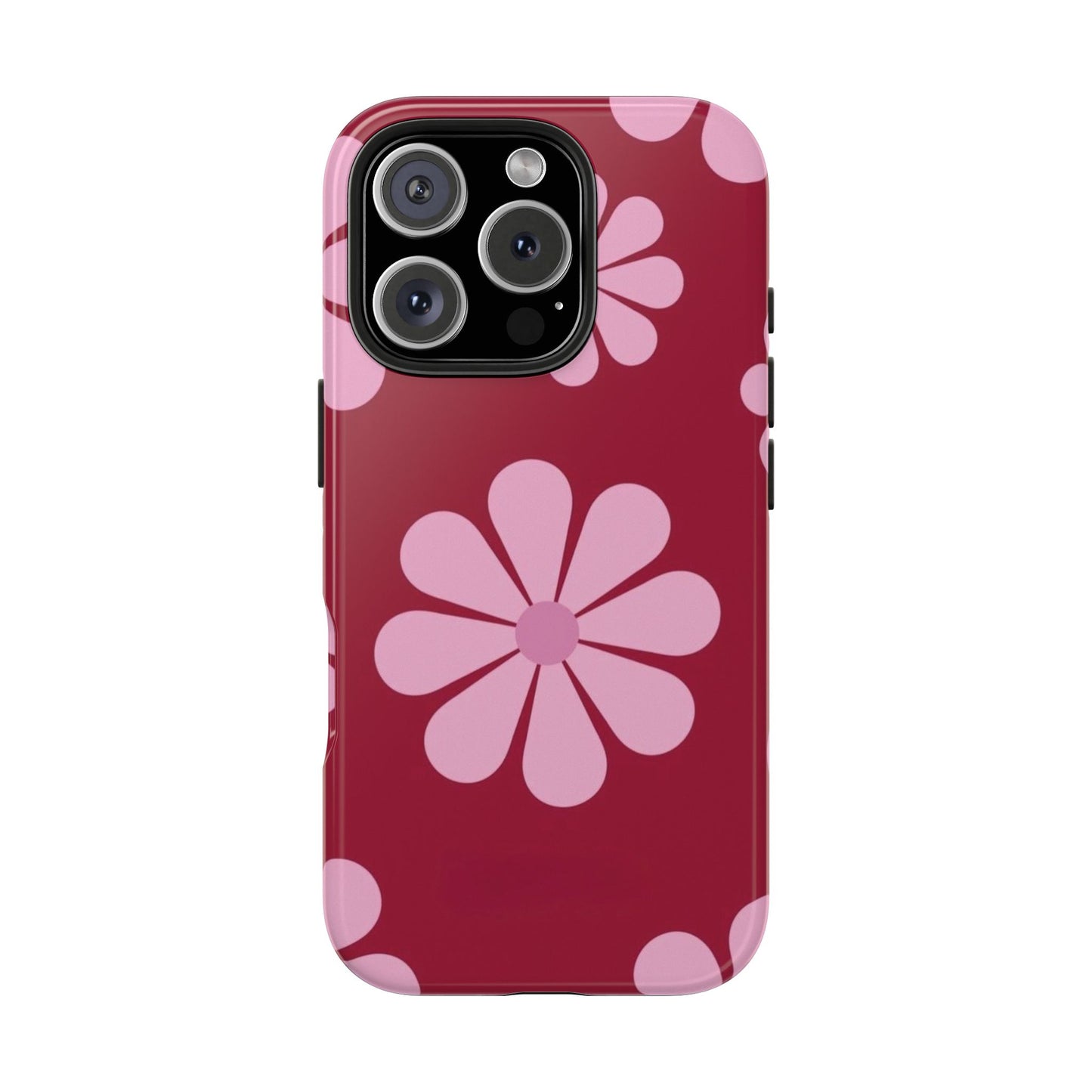 Pink Daisy Pop Phone Case – Bold Floral Aesthetic Cover