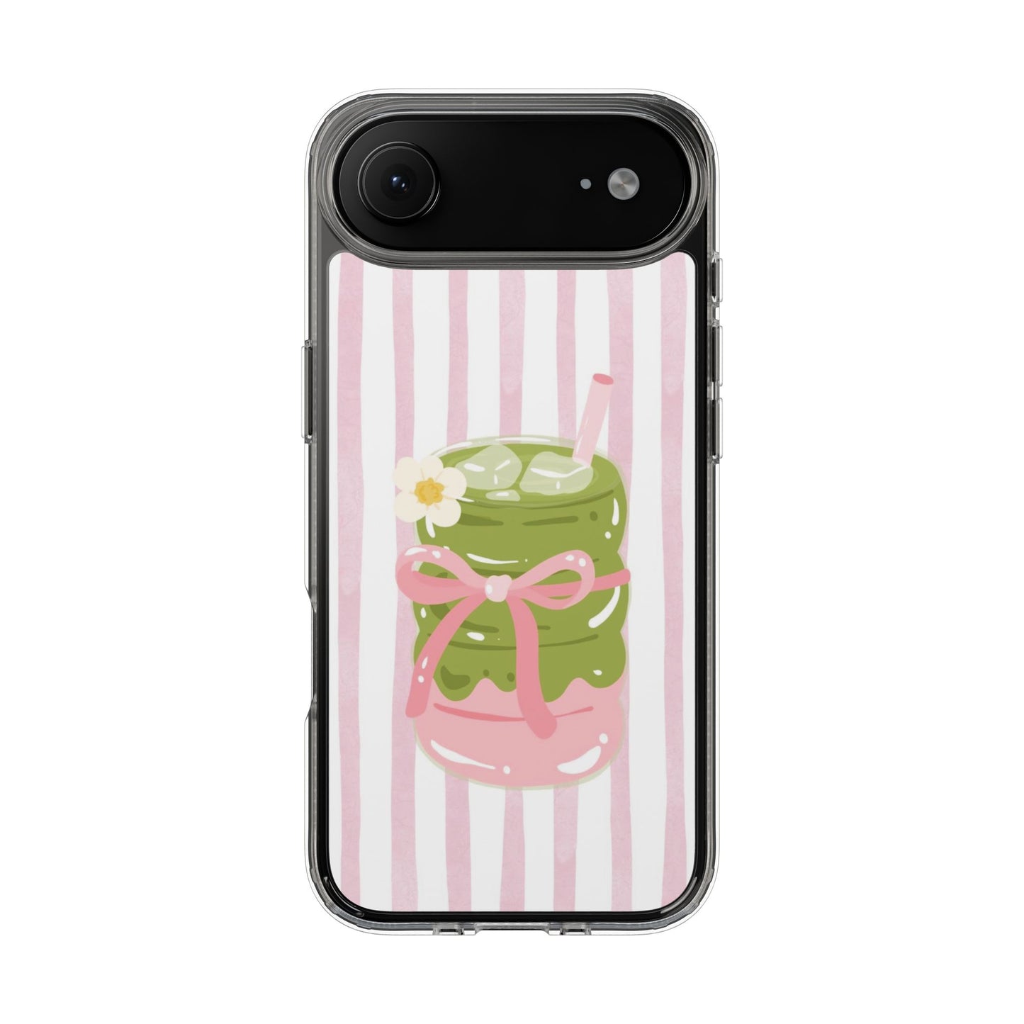 Matcha Girl Clear Phone Case