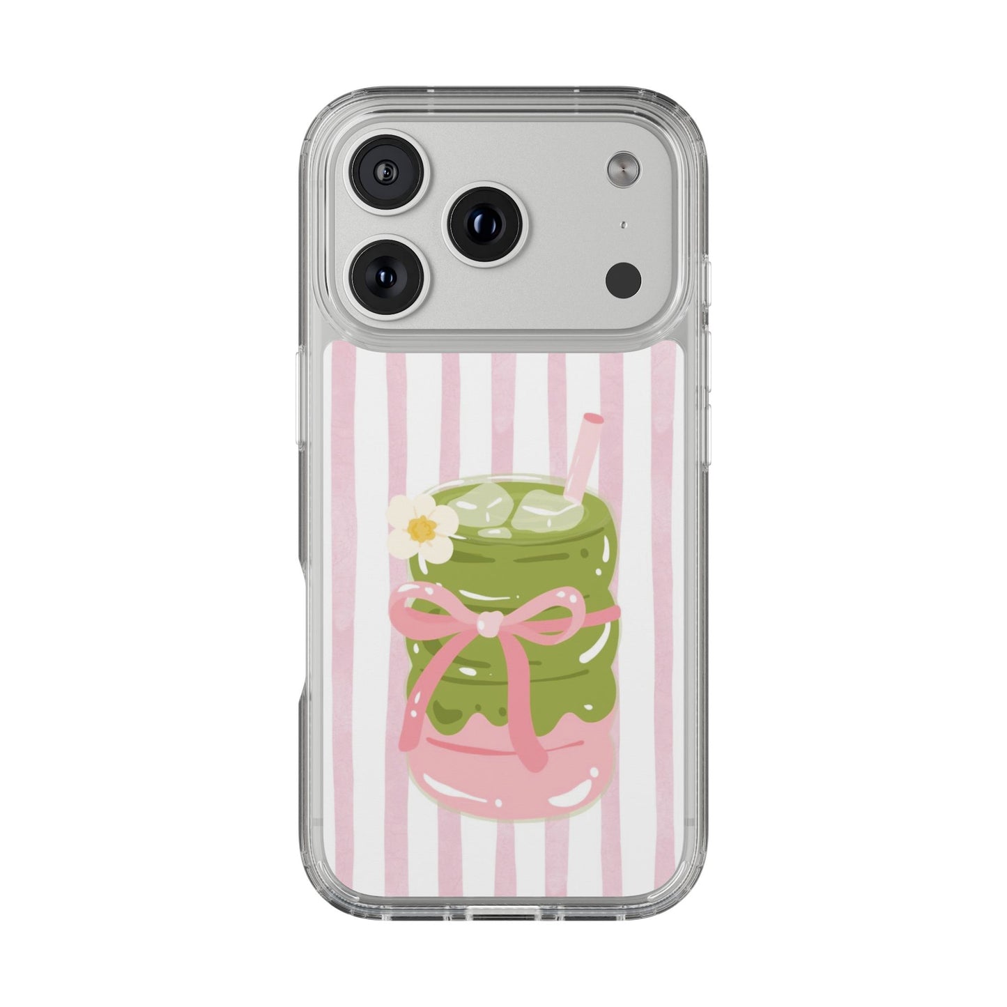 Matcha Girl Clear Phone Case