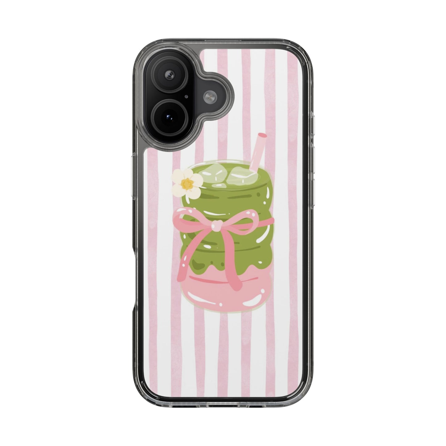 Matcha Girl Clear Phone Case