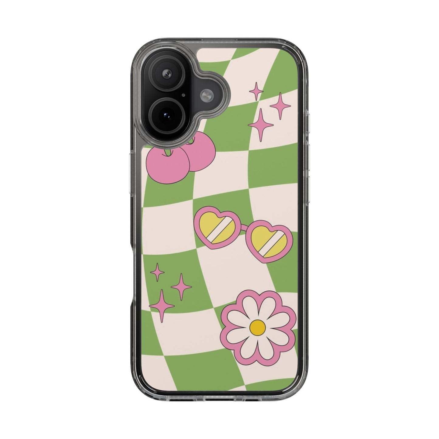 Retro Bloom Clear Phone Case