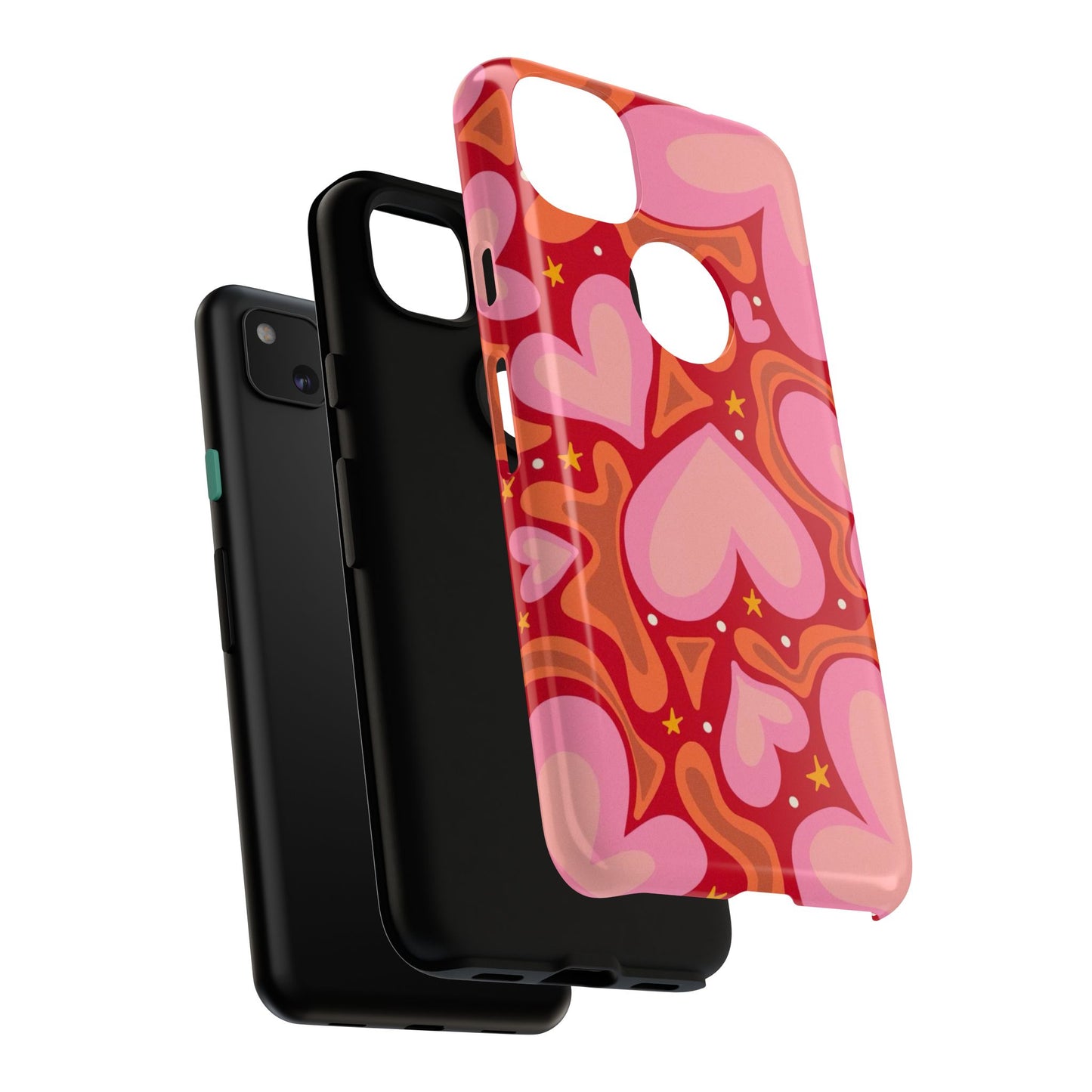 Retro Hearts Phone Case