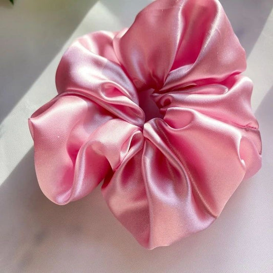 Satin Scrunchies – Set of 2 (Soft & Gentle on Hair)