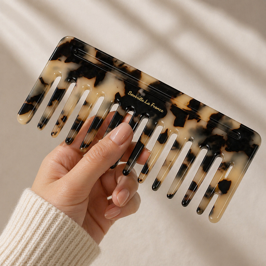 🐆 CHEETAH LUXE WIDE TOOTH COMB