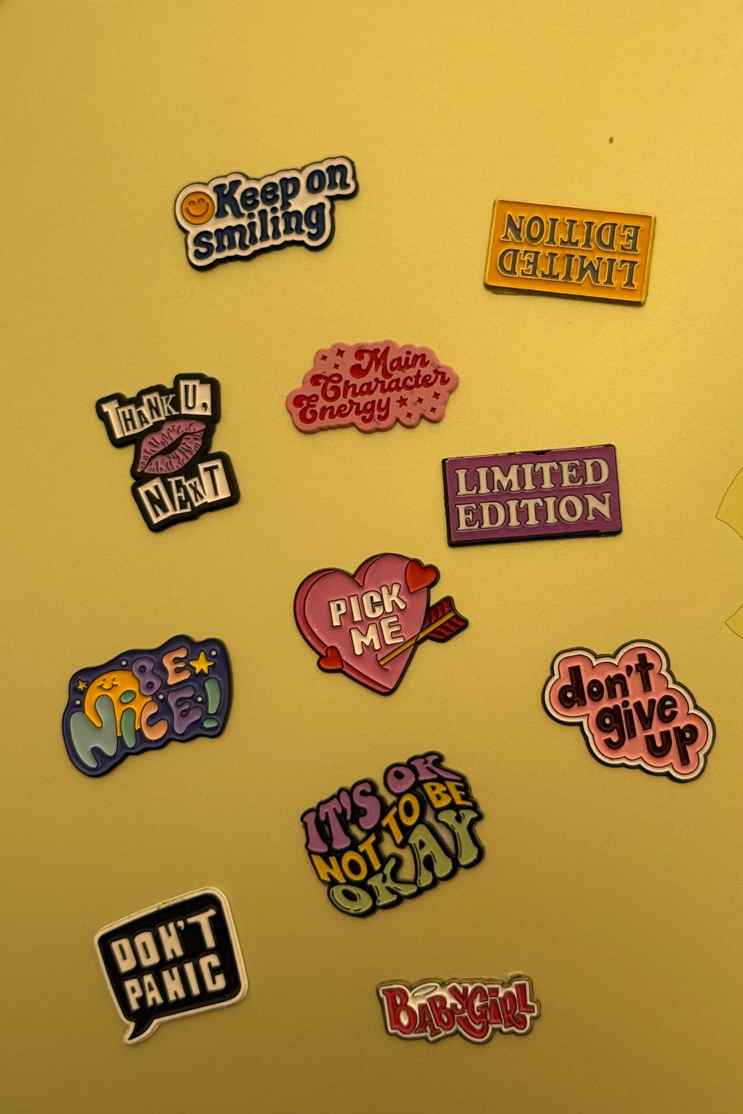 Mood & Quote Enamel Sticker