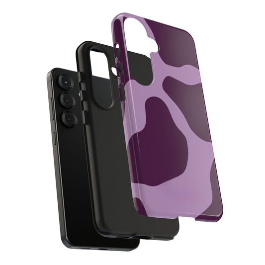 Lavender Moo Abstract Phone Case – Trendy Purple Aesthetic Cover