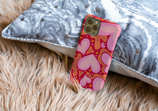 Retro Hearts Phone Case