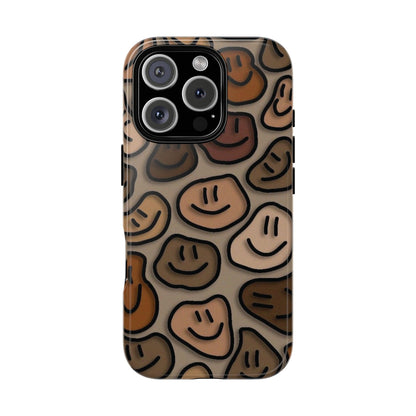 Smiley Pebbles Phone Case – Neutral Aesthetic