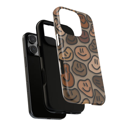Smiley Pebbles Phone Case – Neutral Aesthetic