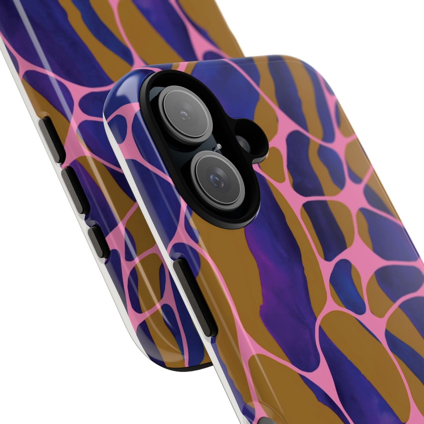 Abstract Aura Phone Case | Purple & Orange Aesthetic Cover