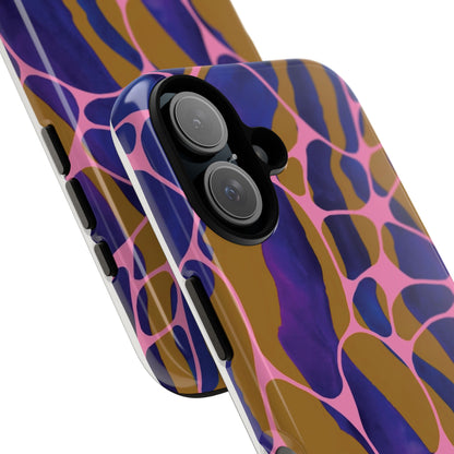 Abstract Aura Phone Case | Purple & Orange Aesthetic Cover