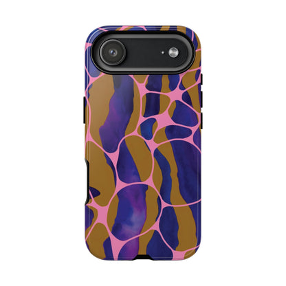 Abstract Aura Phone Case | Purple & Orange Aesthetic Cover