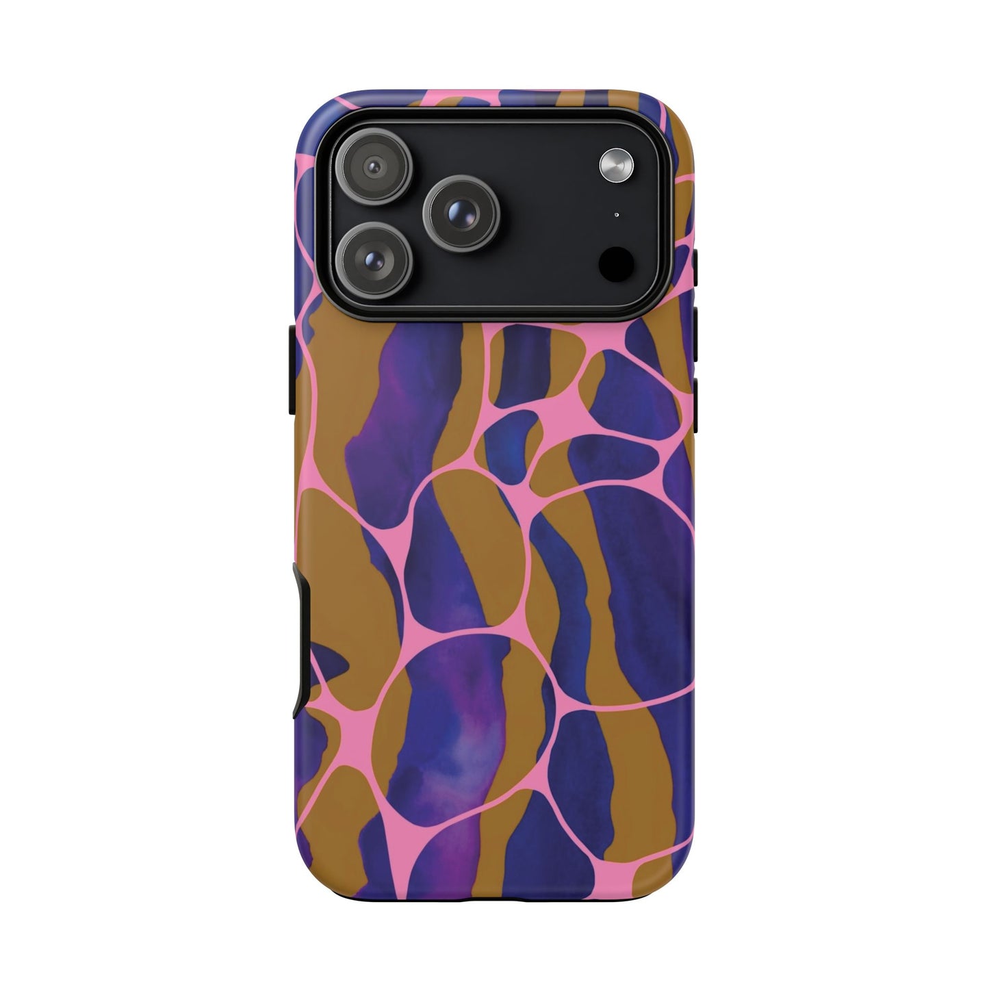 Abstract Aura Phone Case | Purple & Orange Aesthetic Cover