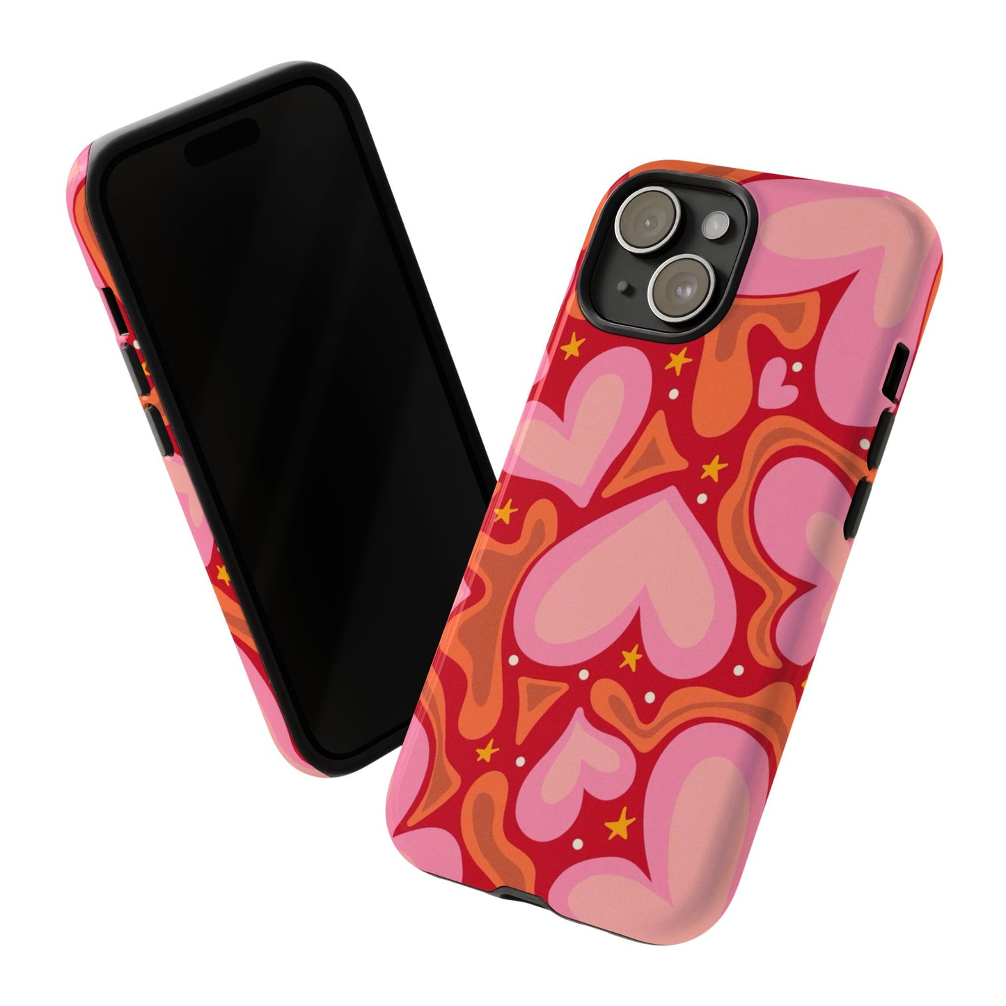 Retro Hearts Phone Case