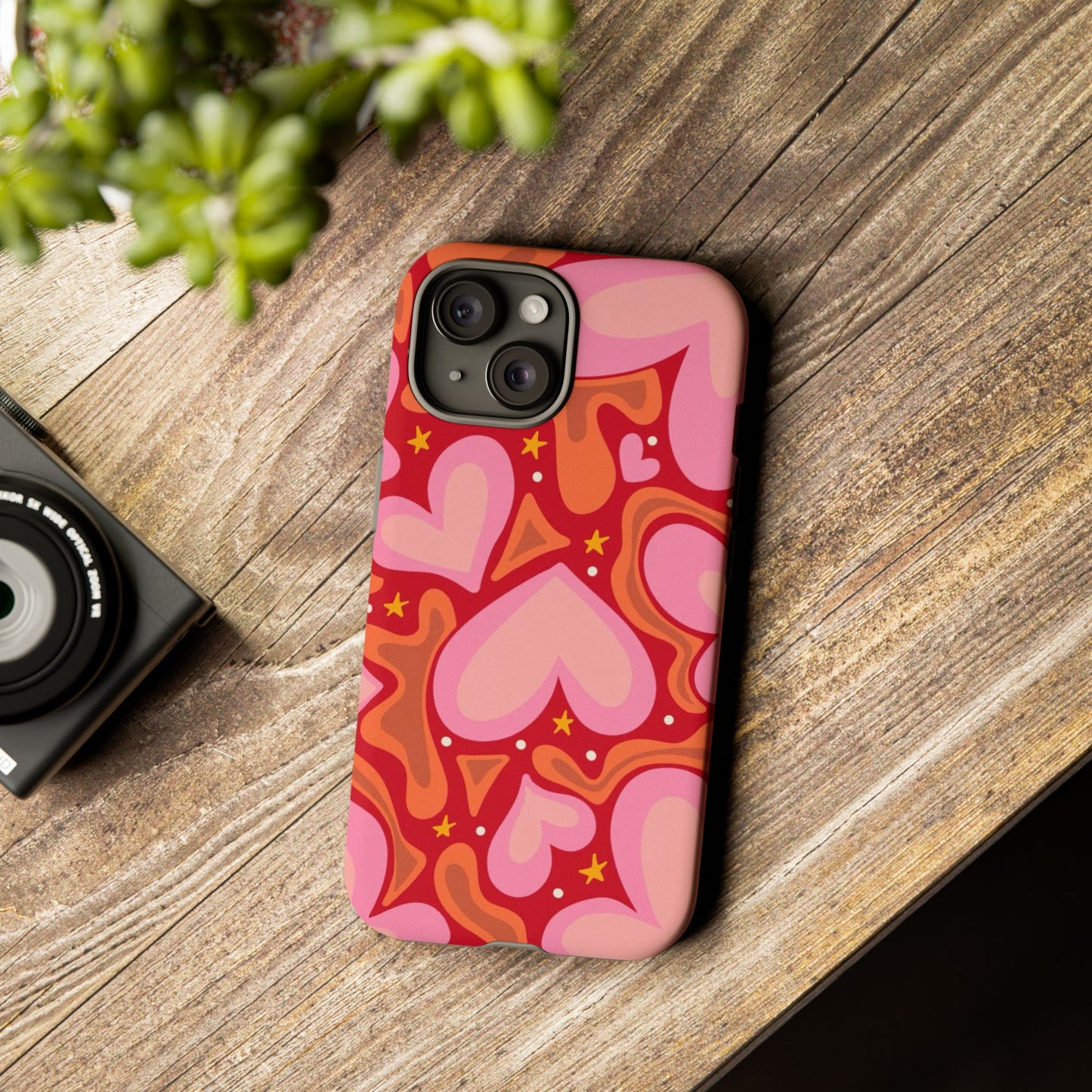 Retro Hearts Phone Case