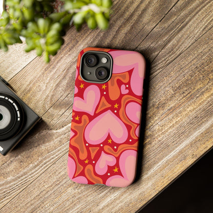 Retro Hearts Phone Case