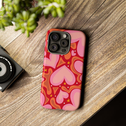 Retro Hearts Phone Case