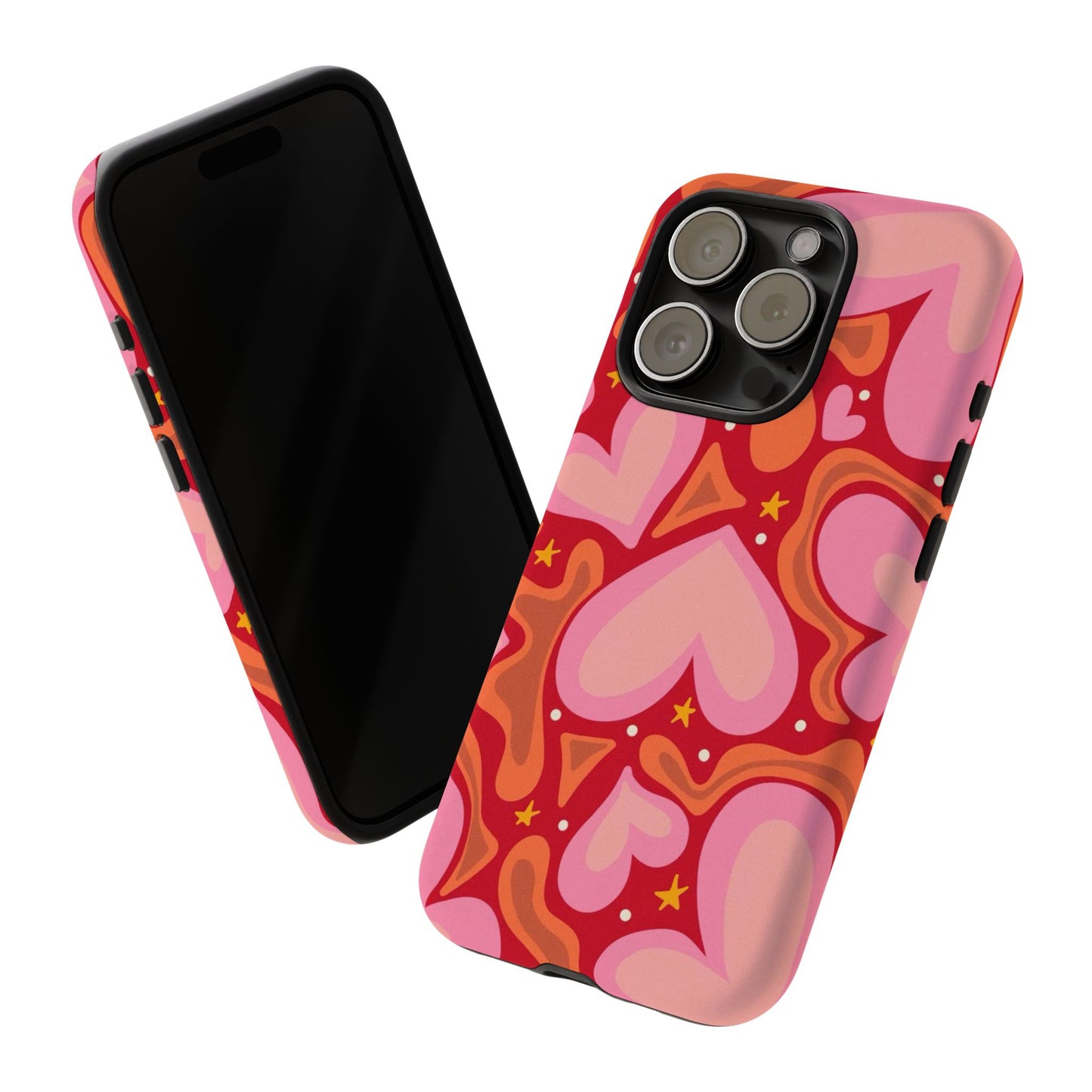 Retro Hearts Phone Case