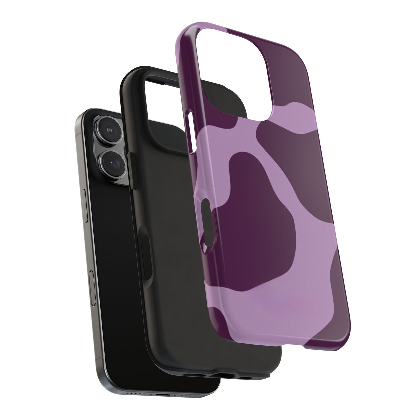 Lavender Moo Abstract Phone Case – Trendy Purple Aesthetic Cover