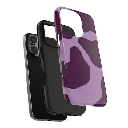 Lavender Moo Abstract Phone Case – Trendy Purple Aesthetic Cover