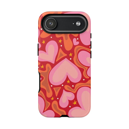 Retro Hearts Phone Case