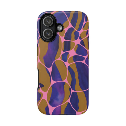 Abstract Aura Phone Case | Purple & Orange Aesthetic Cover