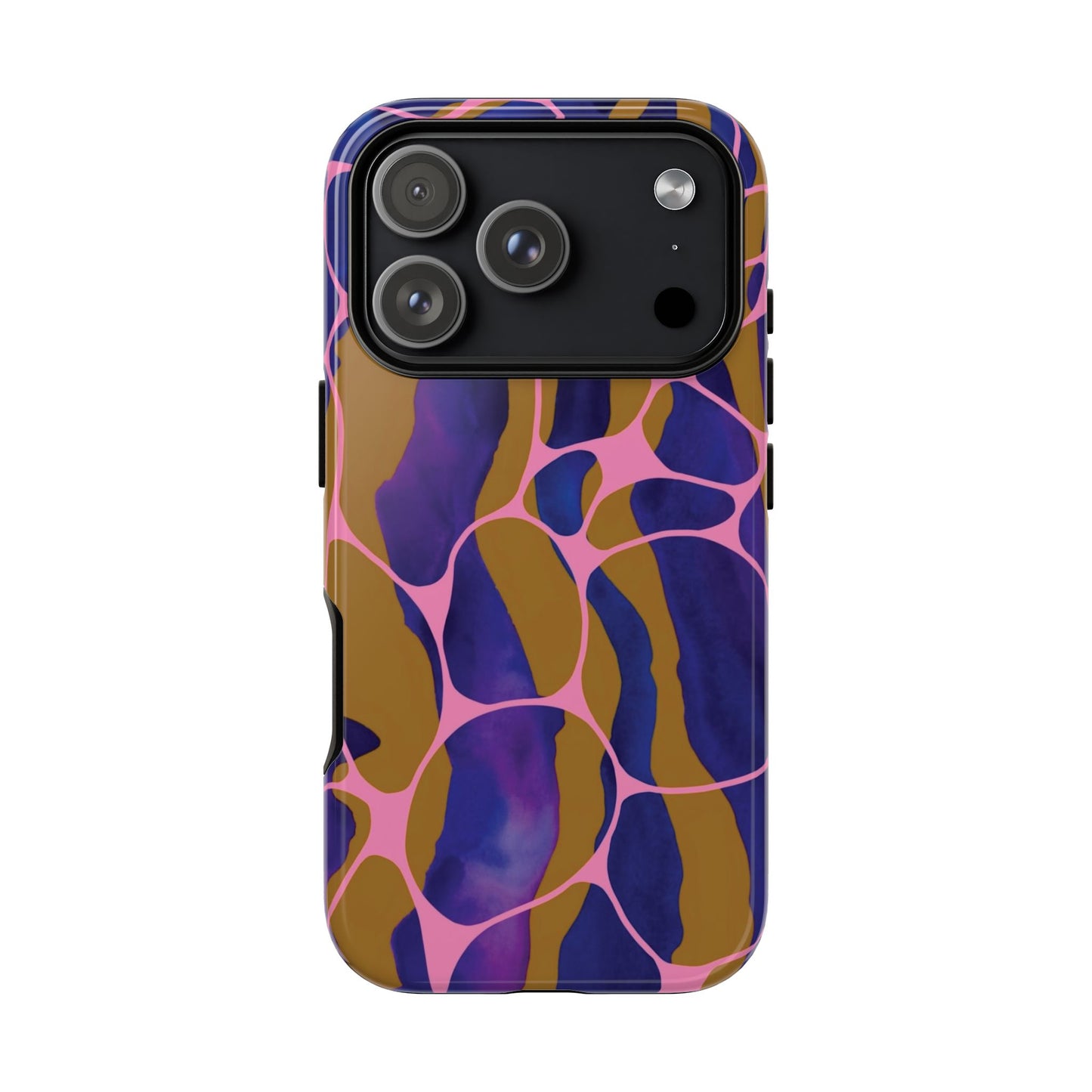Abstract Aura Phone Case | Purple & Orange Aesthetic Cover